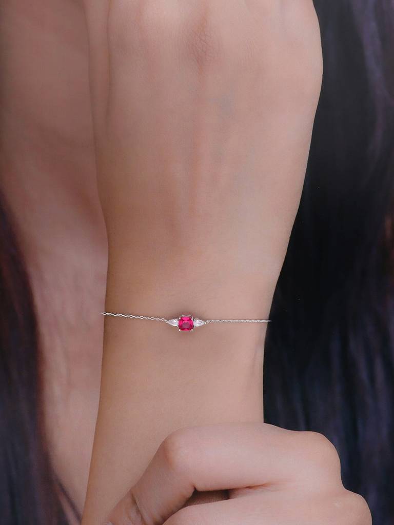 Sterling Silver Timless Crystal Trio Bracelet : BRLO340-S-NA