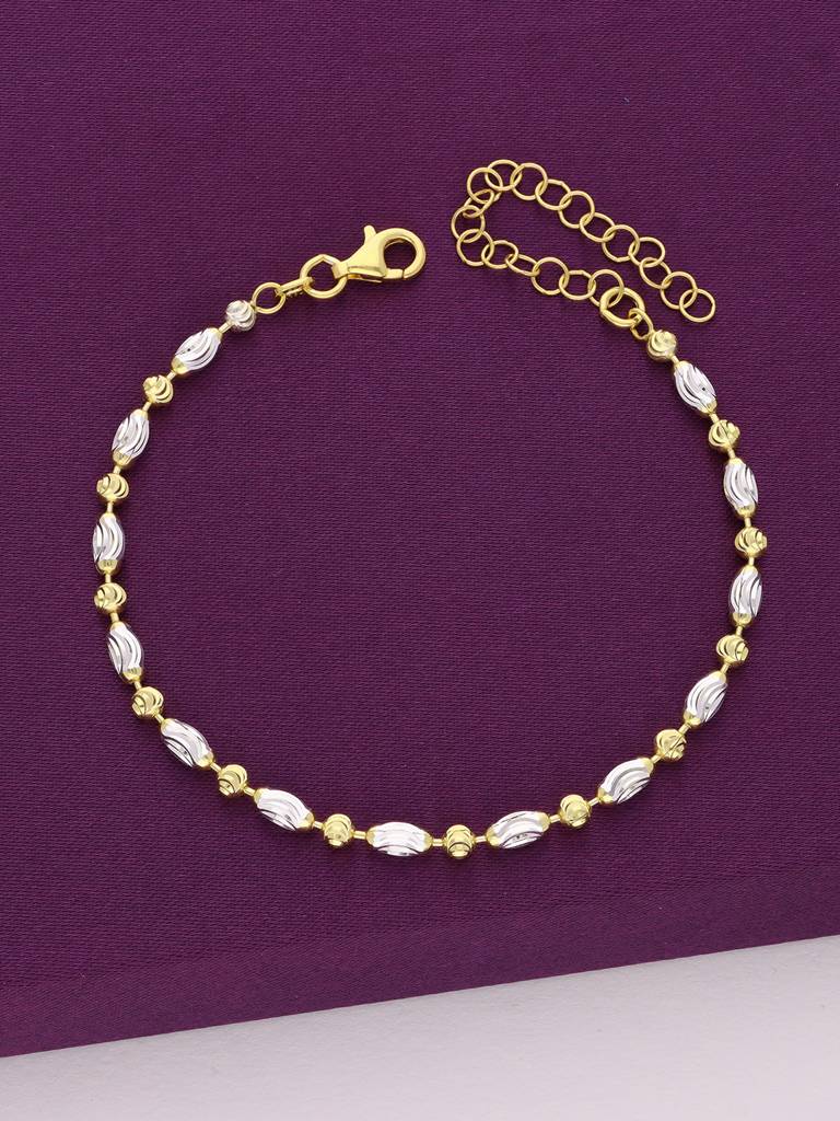 Sterling Silver Vintage Blend Bracelet : BRLO347-SG-NA