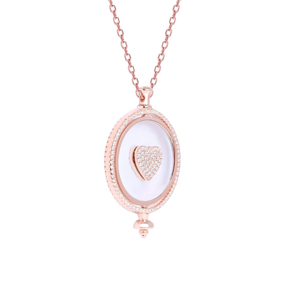 Moving Heart Necklace : BRNC489