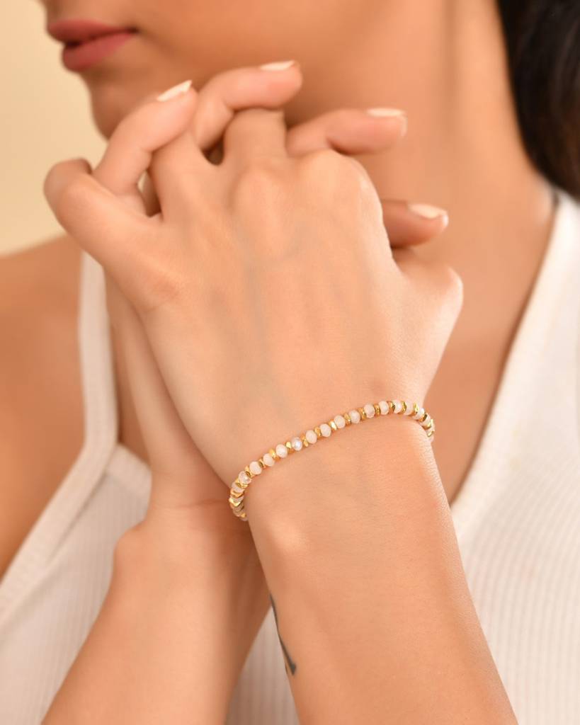 Healing Rainbow Moonstone Bracelet : BRP108(R)