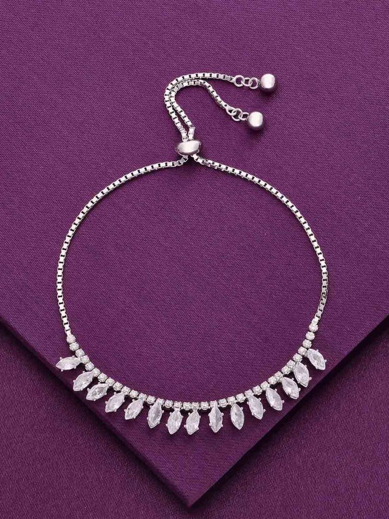 Sterling Silver Bling Of Sophistication Adjustable Bracelet : BRSL139-S-NA