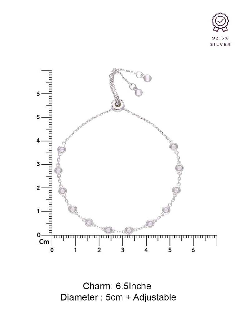 Sterling Silver Â Radiant Charm Bracelet : BRSL144-S-NA