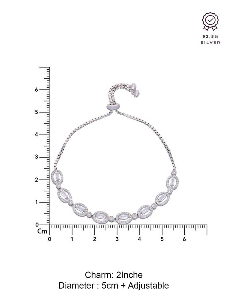 Sterling Silver The Circle Of Candour Adjustable Bracelet : BRSL67-S-NA