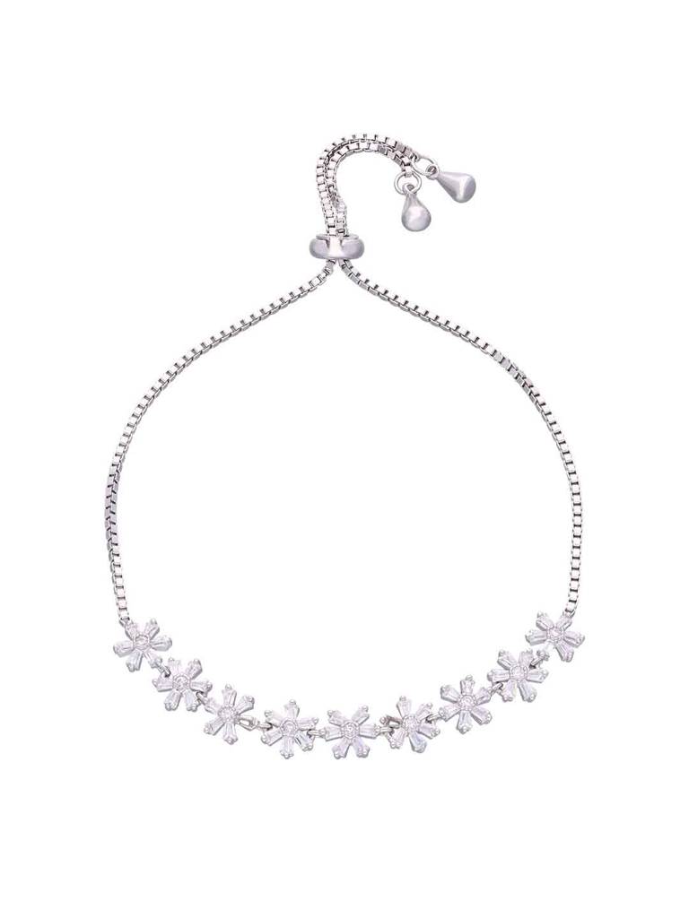 Sterling Silver A Gem Of Sophistication Adjustable Bracelet : BRSL77-S-NA