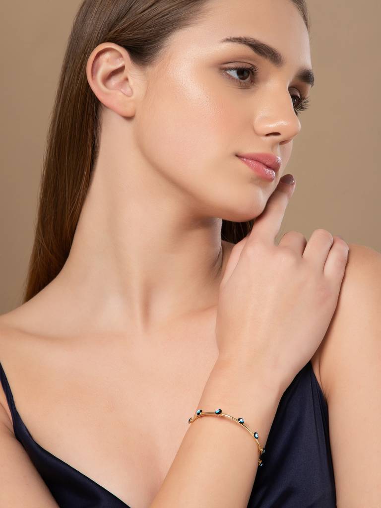 Traditional Multi Colour Evil Eye Bangle For Women & Girls : BS12654