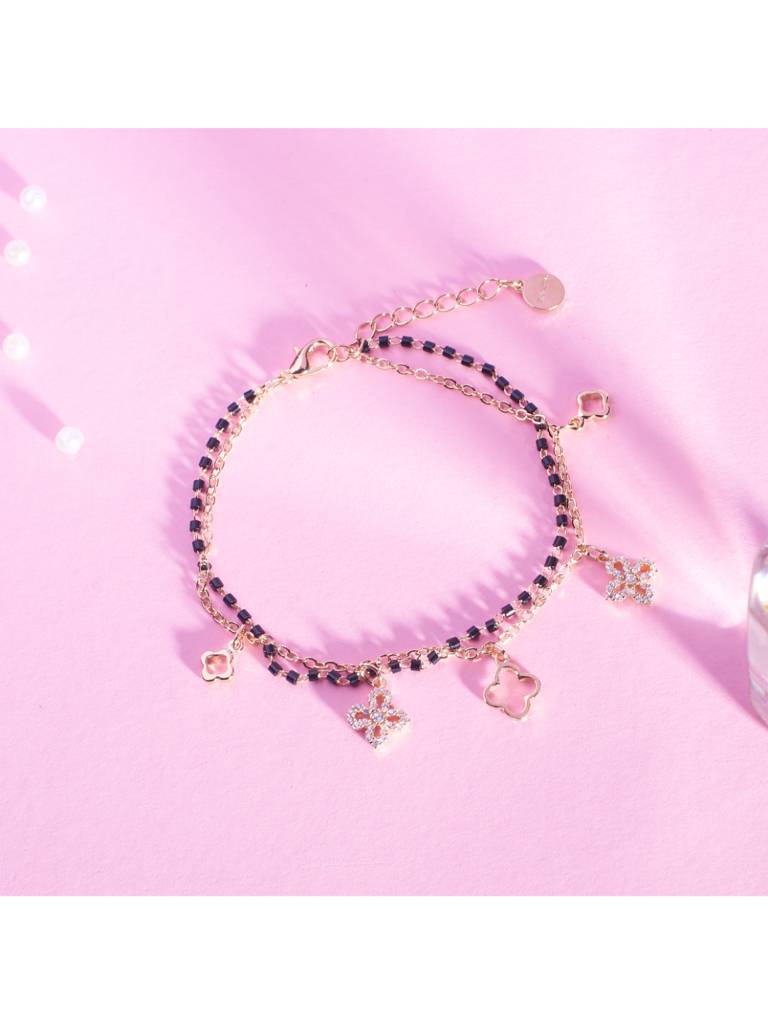 Mystic Black Pearl Bracelet For Women & Girls Jewellery Accessories : BS14409-G-BLK