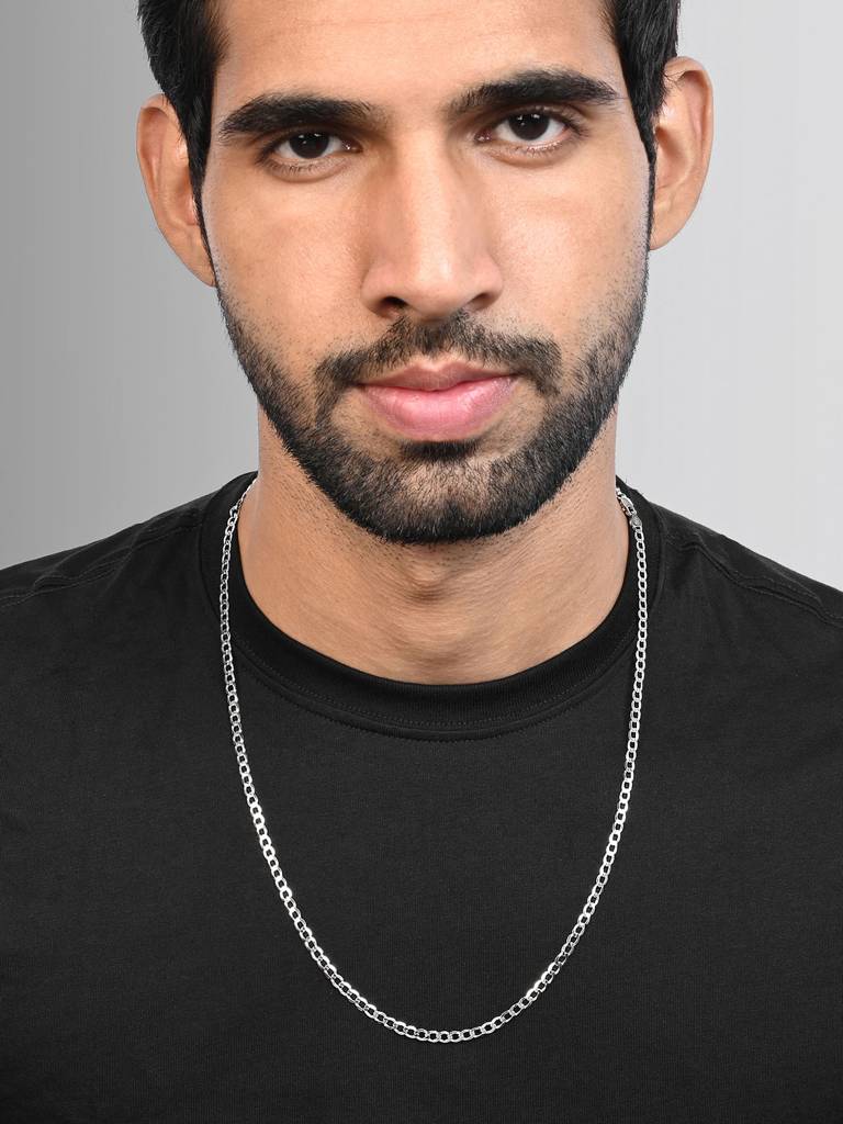 Signature Curb Silver Chain : BSGC279