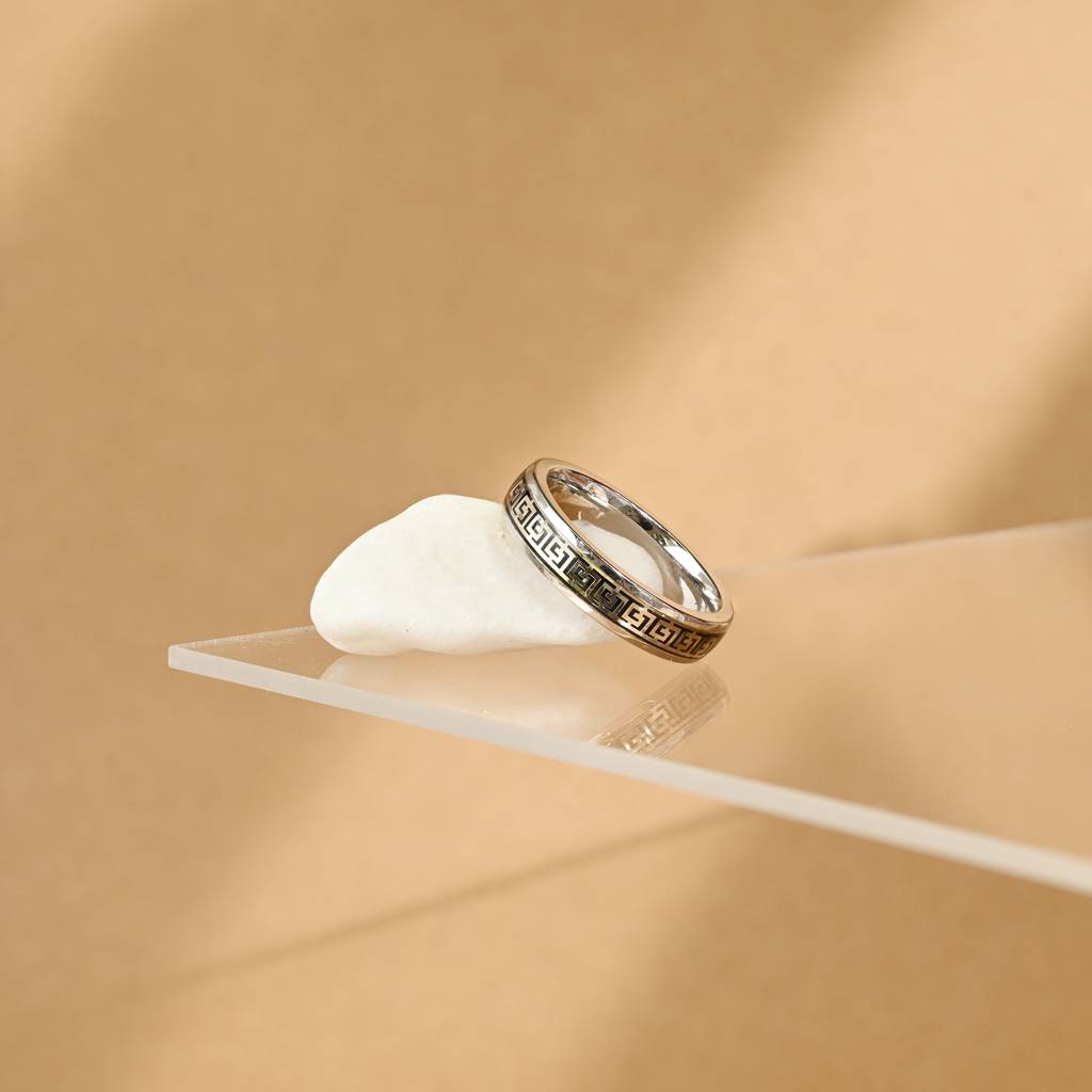 Classy Black Gents Ring : BSGR413