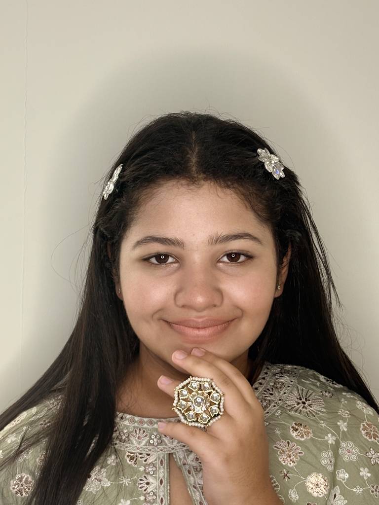 Kundan Octagon Cocktail Ring : BSJ-71