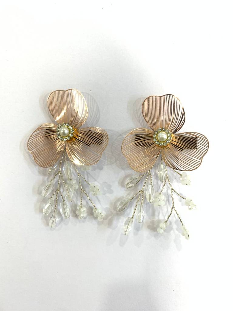 Golden Blossom Pearl Hair Clip (Set Of 2) : BSJ106