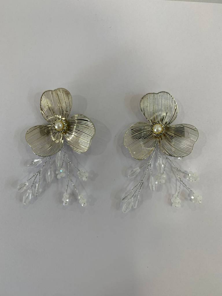 Argent Bloom Hair Clips : BSJ119