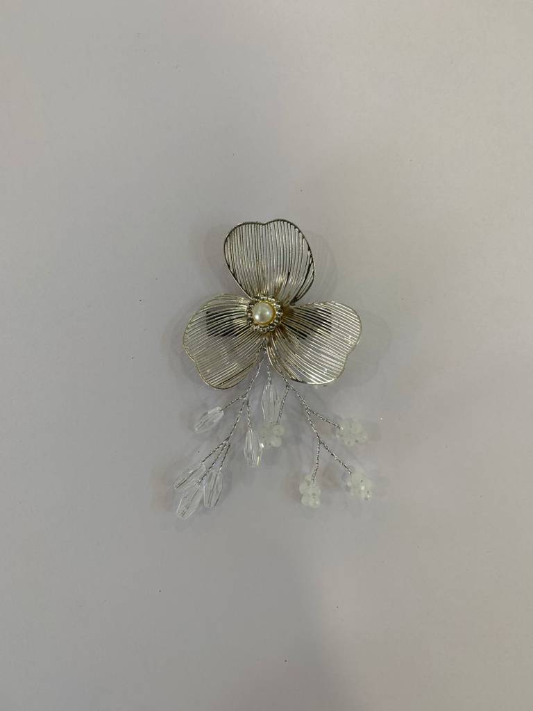 Argent Bloom Hair Clips : BSJ119