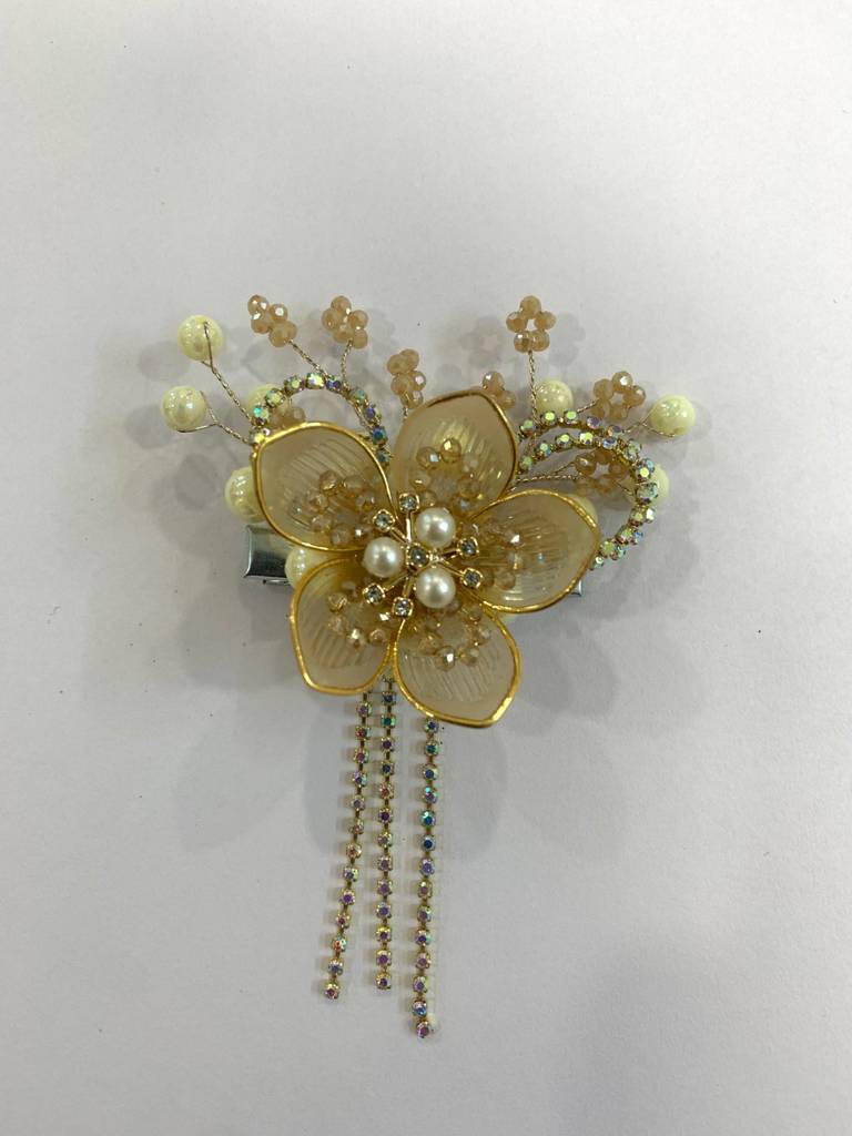 Golden Nectar Cascading Blossom Clip : BSJ123
