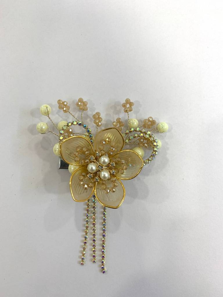 Golden Nectar Cascading Blossom Clip : BSJ123