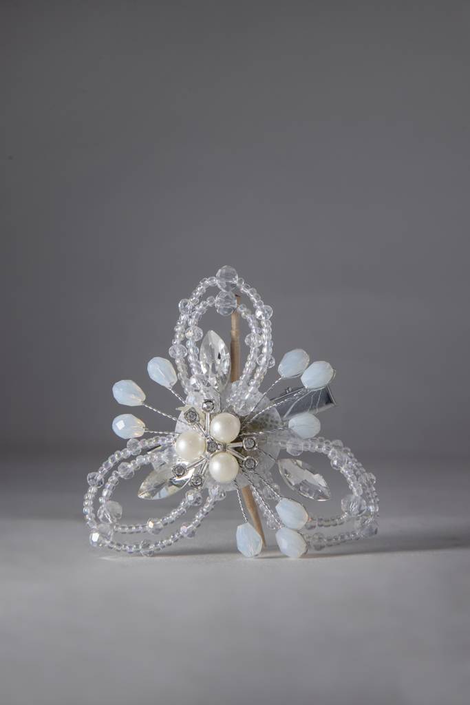 Blue Silver Hair Clip : BSJCL13