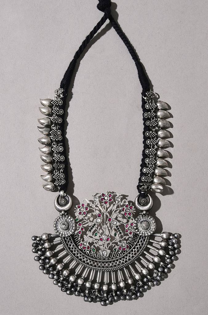 Silver Tone Bespoke Bohemian Necklace