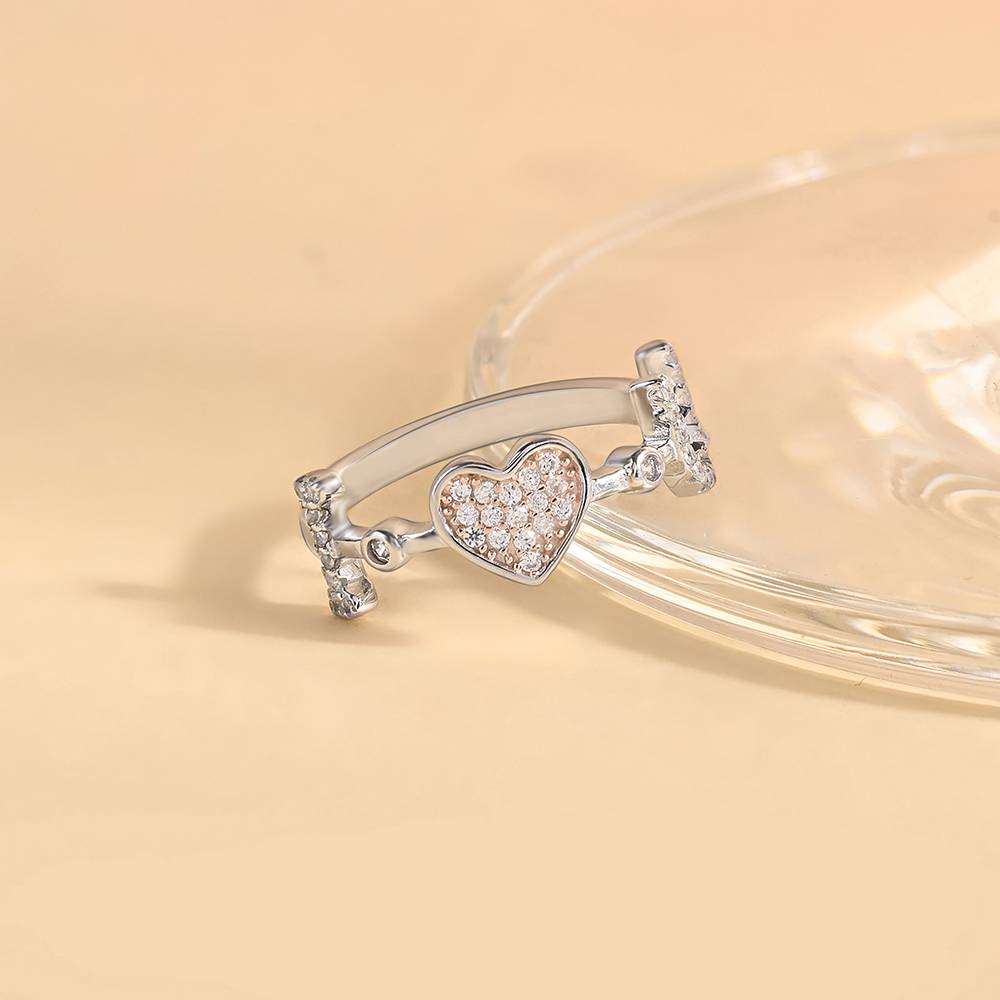 Love Heart-Crafted Silver Ring Love Heart-Crafted Silver Ring