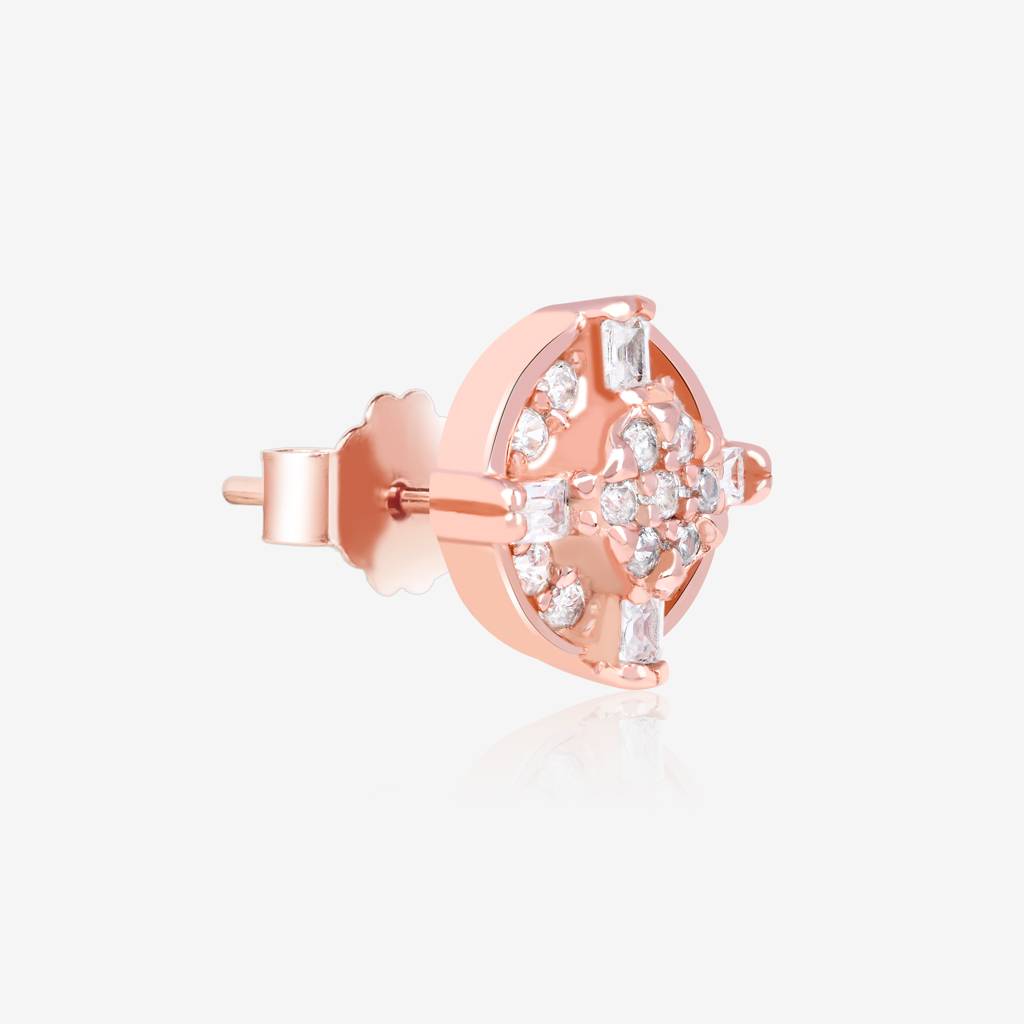 Radiant Rose Gold Studs : BTP126