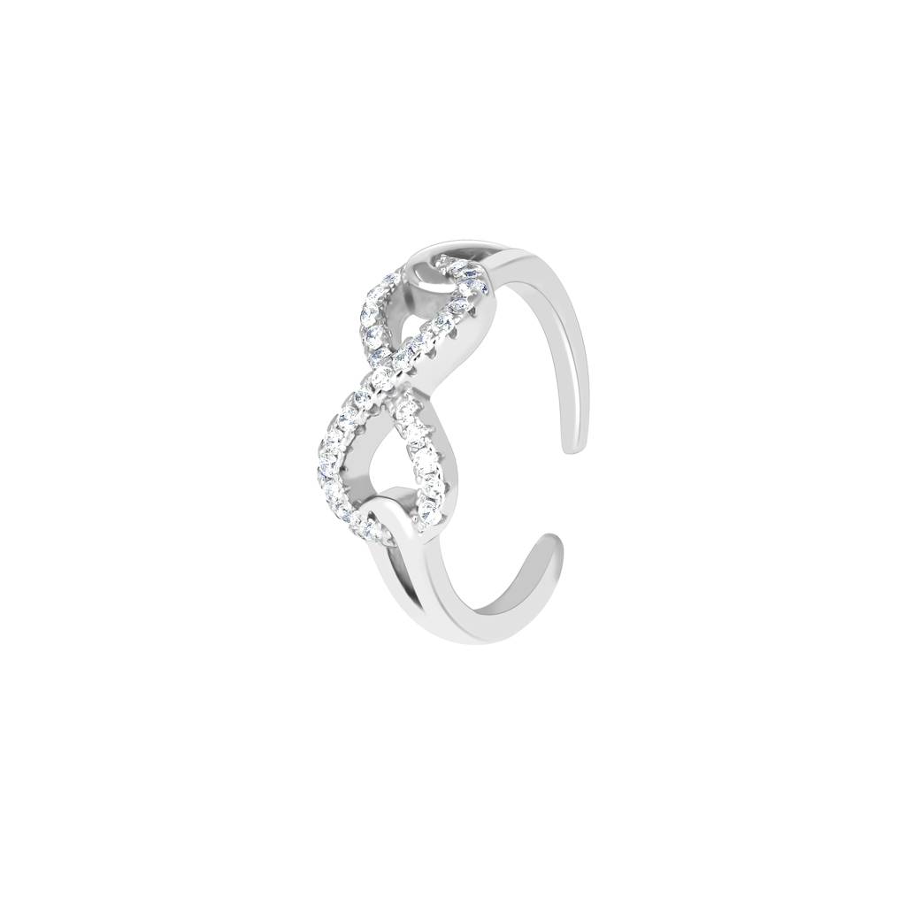 Stone Infinity Toe Ring : BTR36