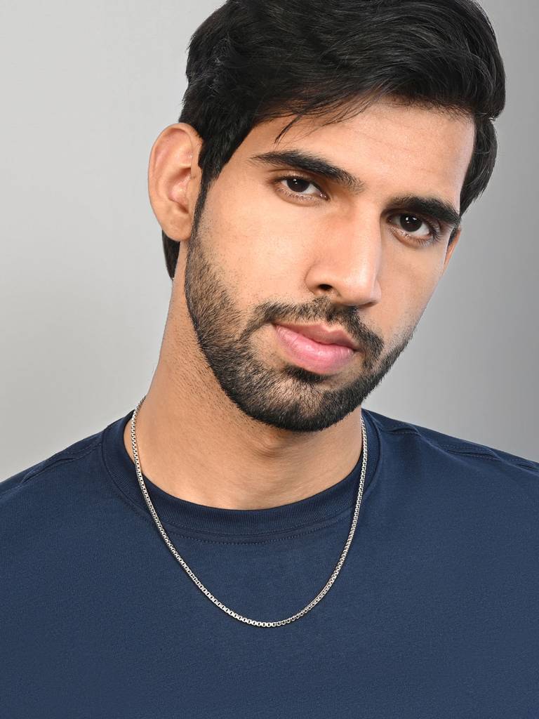 Box Link Silver Chain : BVGC304