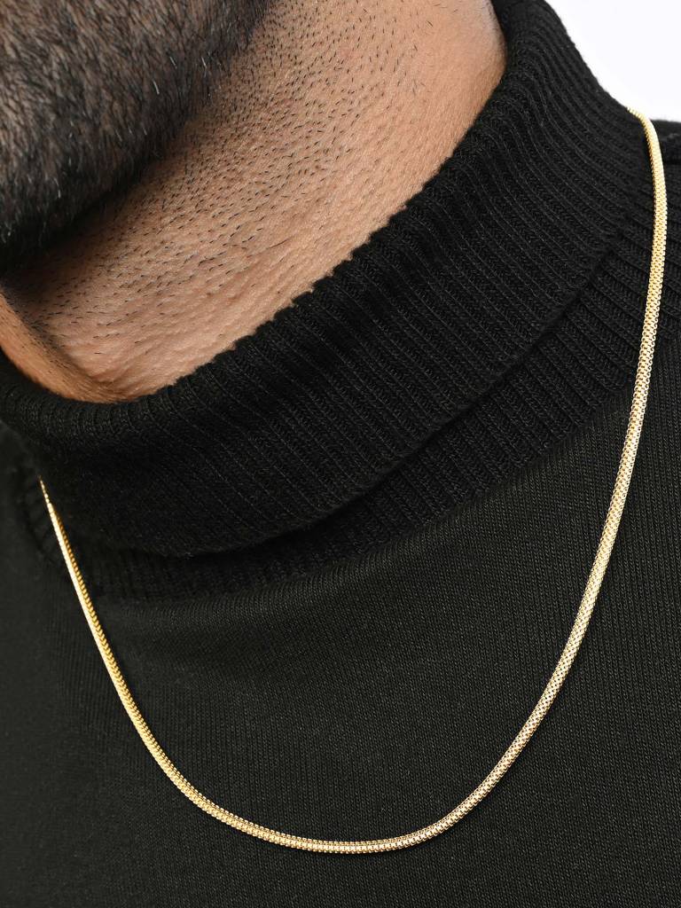 Aura Box Gold-Tone Silver Chain : BWGC314