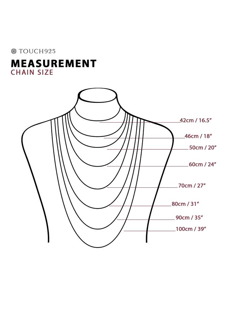 Aura Box Gold-Tone Silver Chain : BWGC314