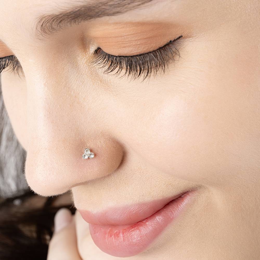 Tri Cluster Nose Pin : BXNP950