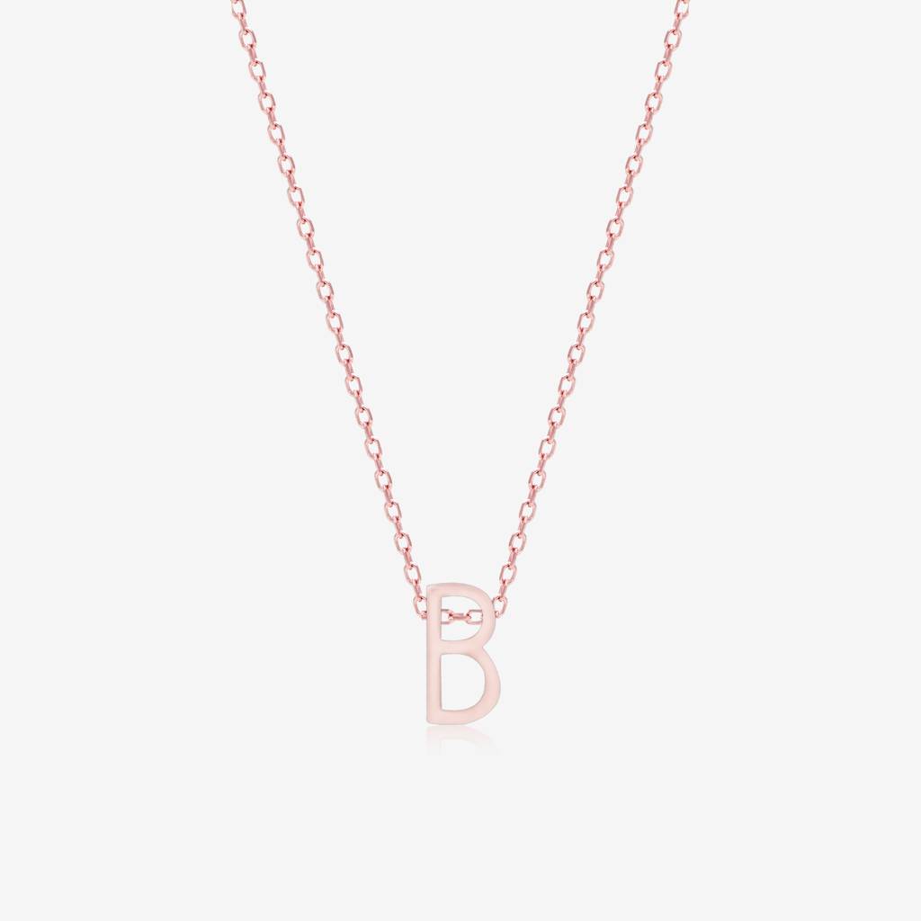 "B" Initial Necklace : MIN268