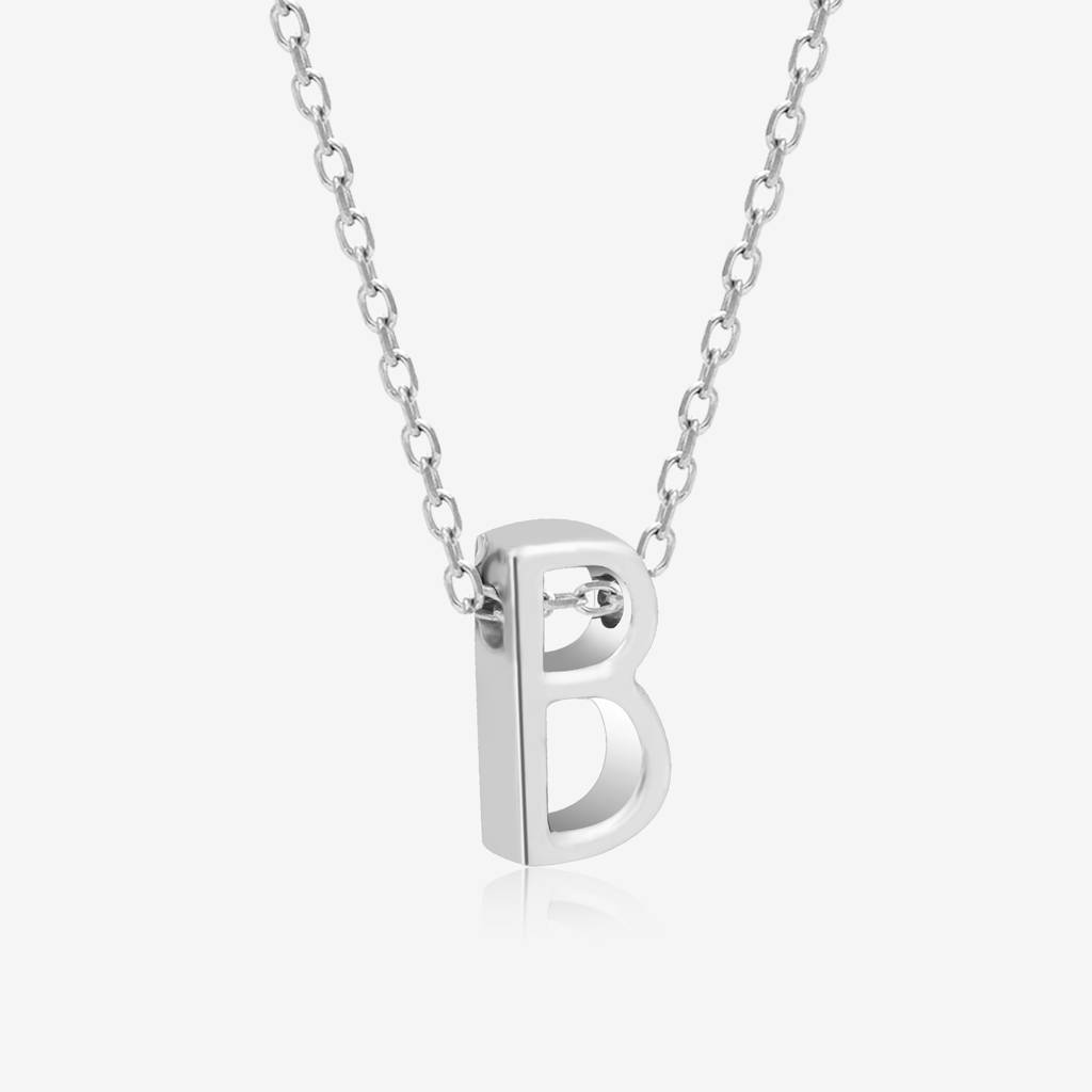 "B" Initial Necklace : MIN261