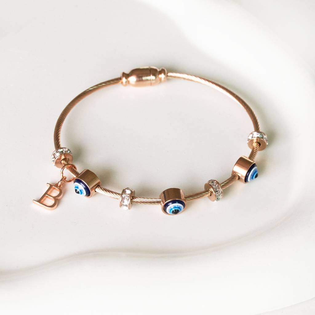 Classic-Evil-Eye-With-Personalized-Initial : BGR267A