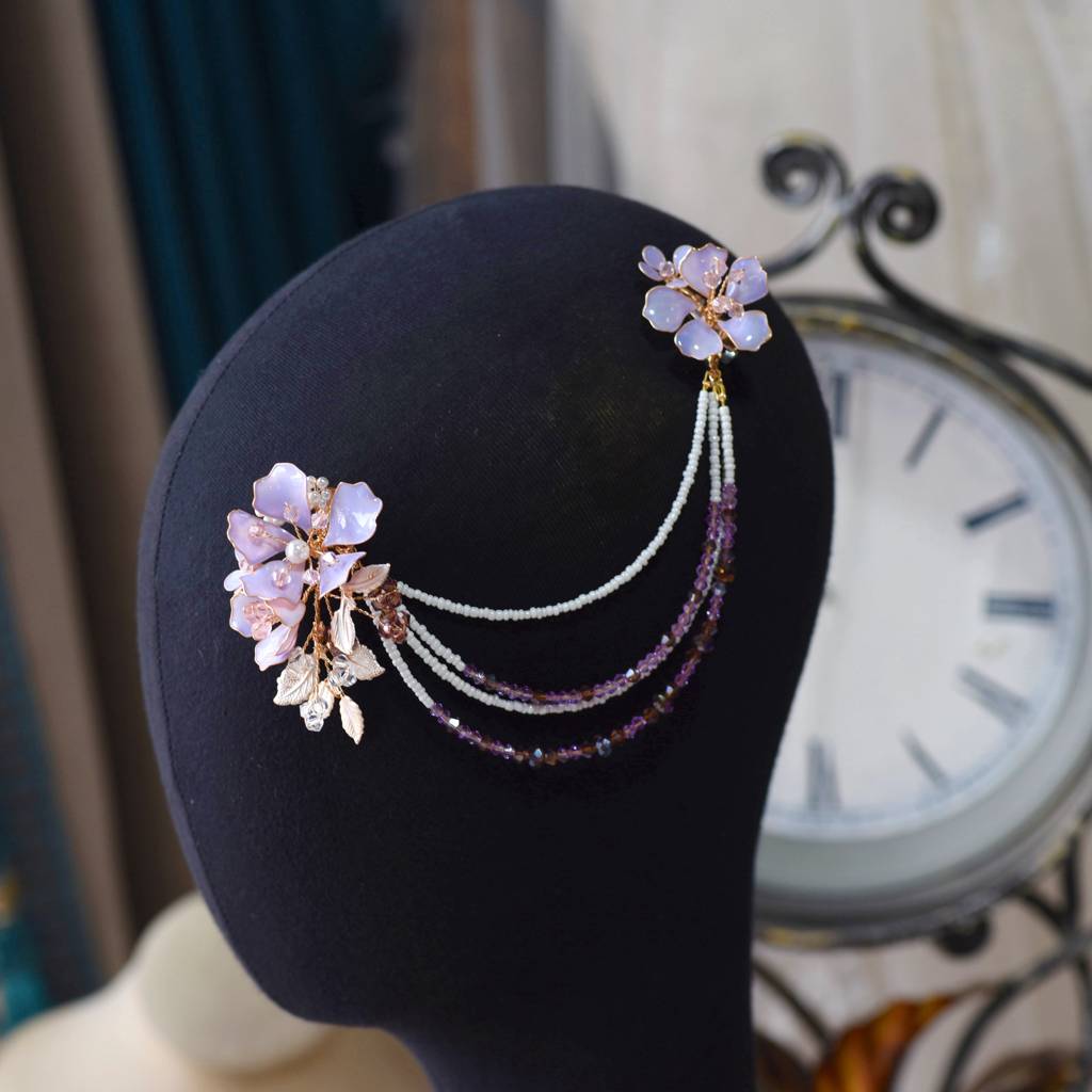 Belle Earrings With Hair Harness : BelleEarringswithHairHarness