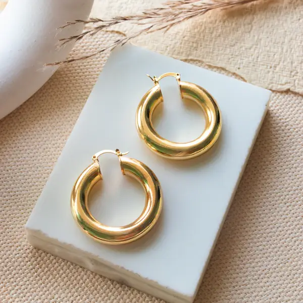 Big Cloudy Hoop Earrings