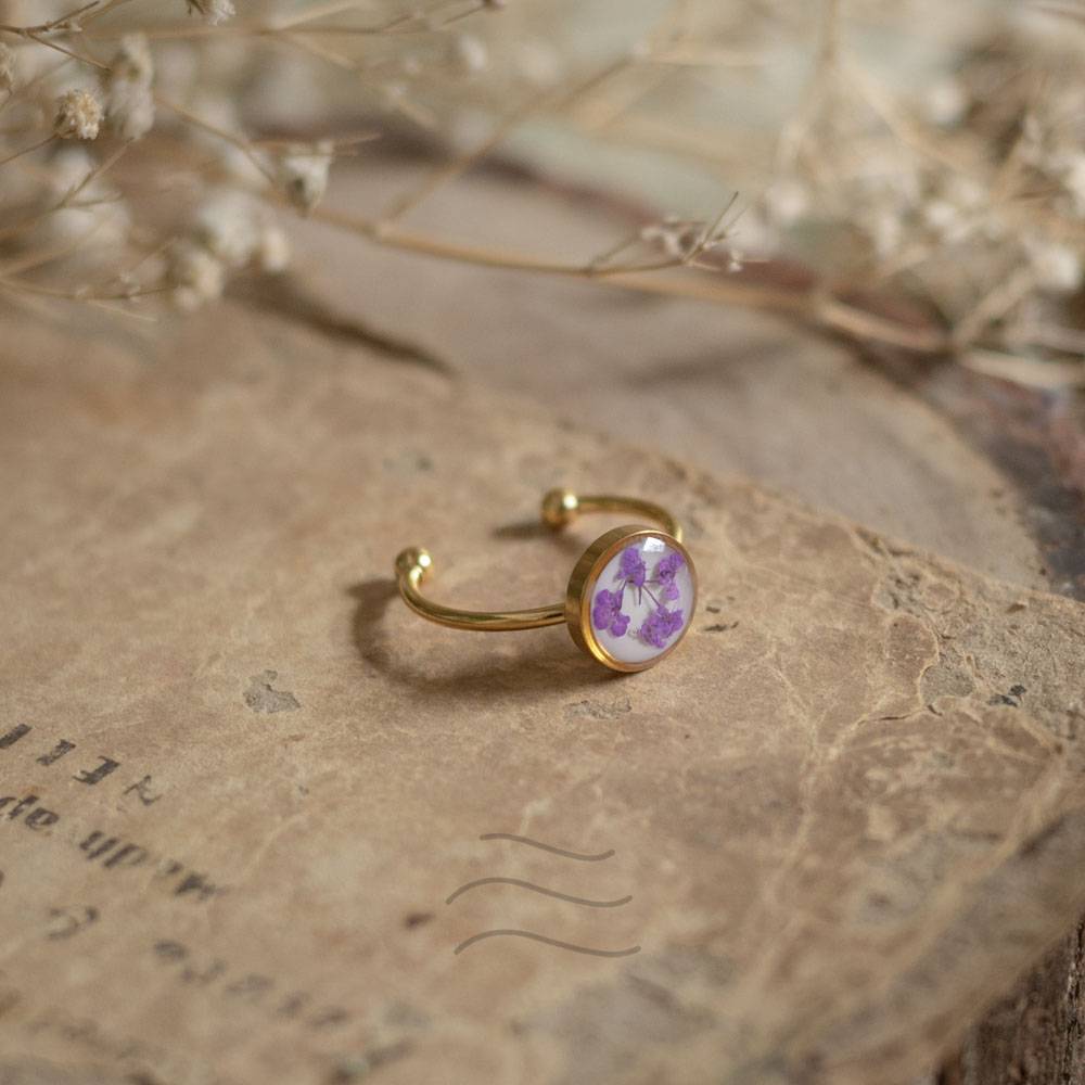 Bird'S Nest Lilac Ring : LA-FF-R-BNLR-S1