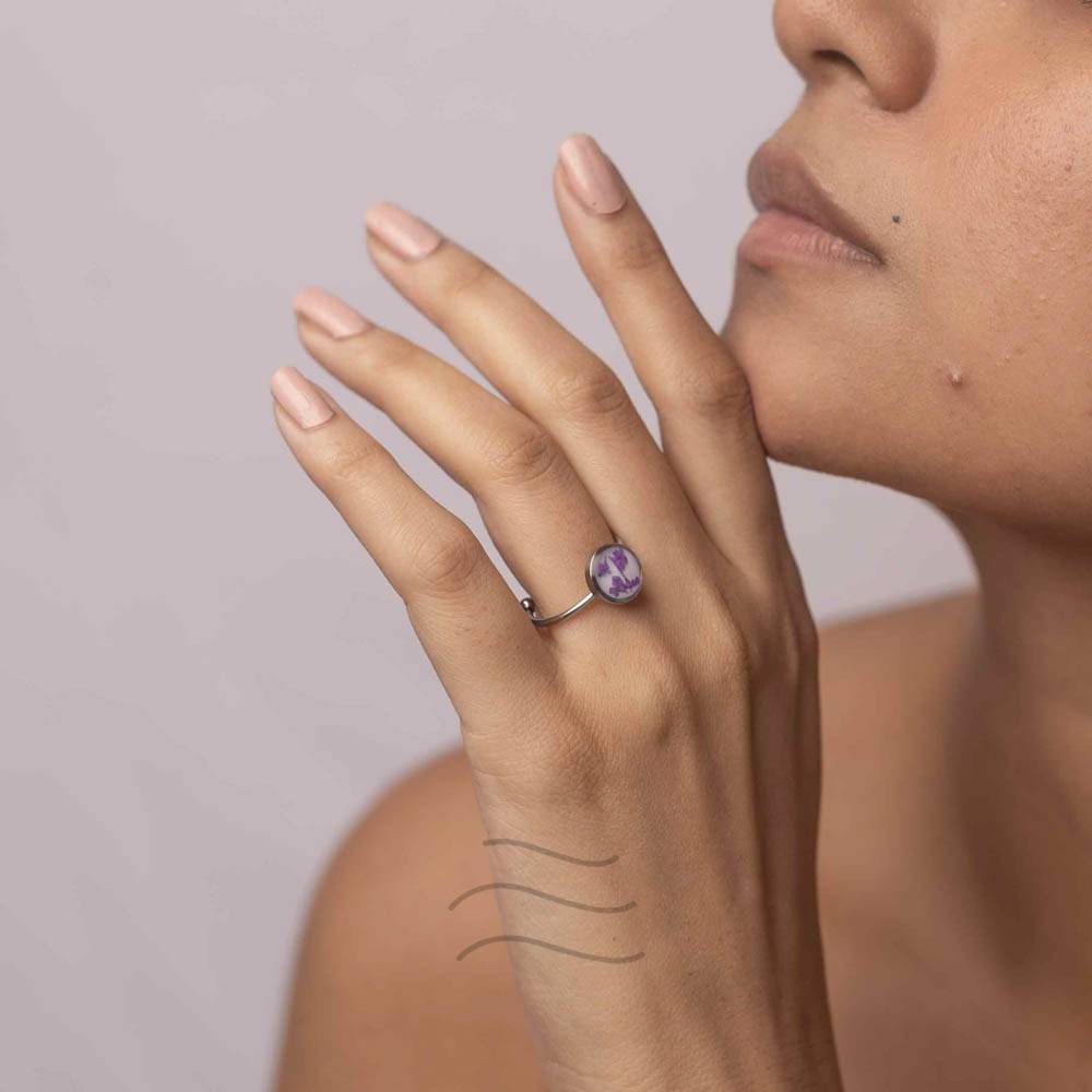 Bird'S Nest Lilac Ring : LA-FF-R-BNLR-S1