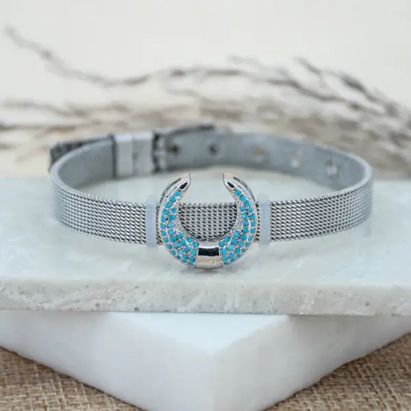 Blue Horseshoe Watch Belt : WB21A