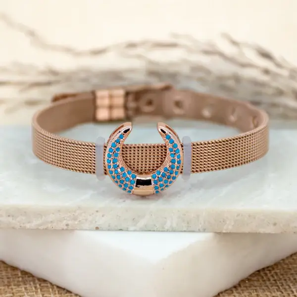 Blue Horseshoe Watch Belt : WB21B