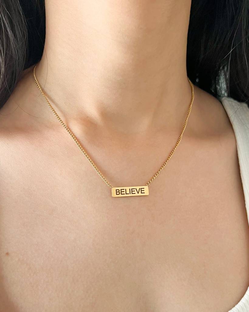 18K Gold Plated Personalised Necklace : N62