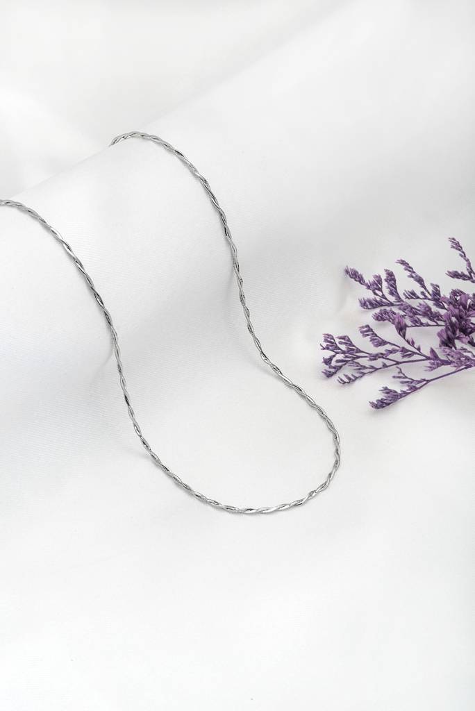Silberry 925 Sterling Silver Twisted Chain : C11