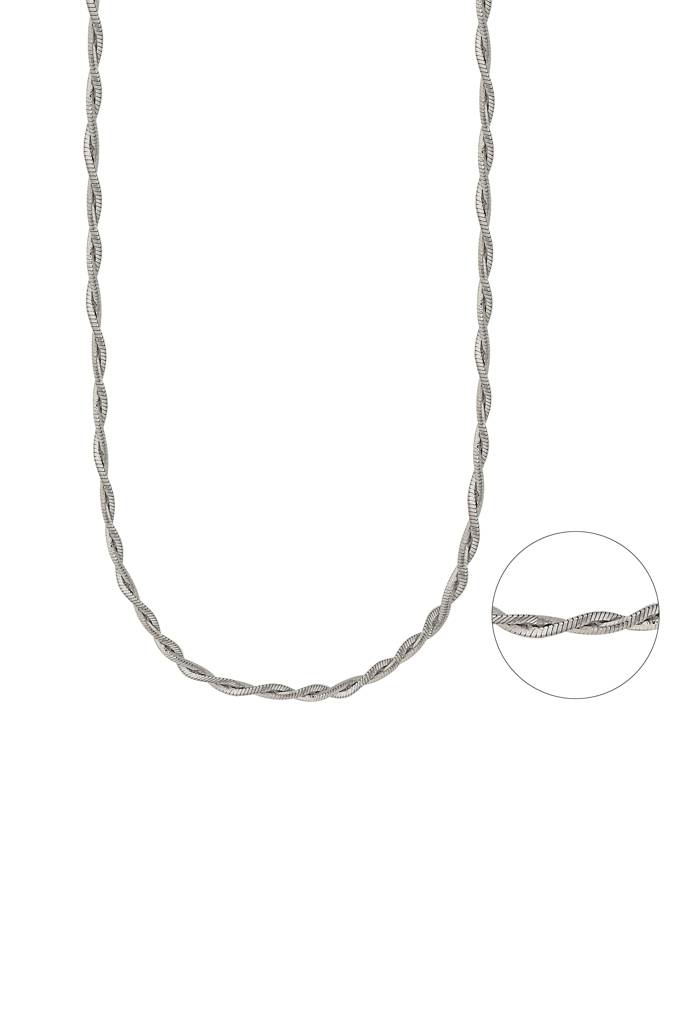 Silberry 925 Sterling Silver Twisted Chain : C11