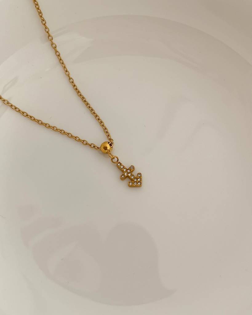 18K Gold Plated Zodiac Sign Necklace : N86K