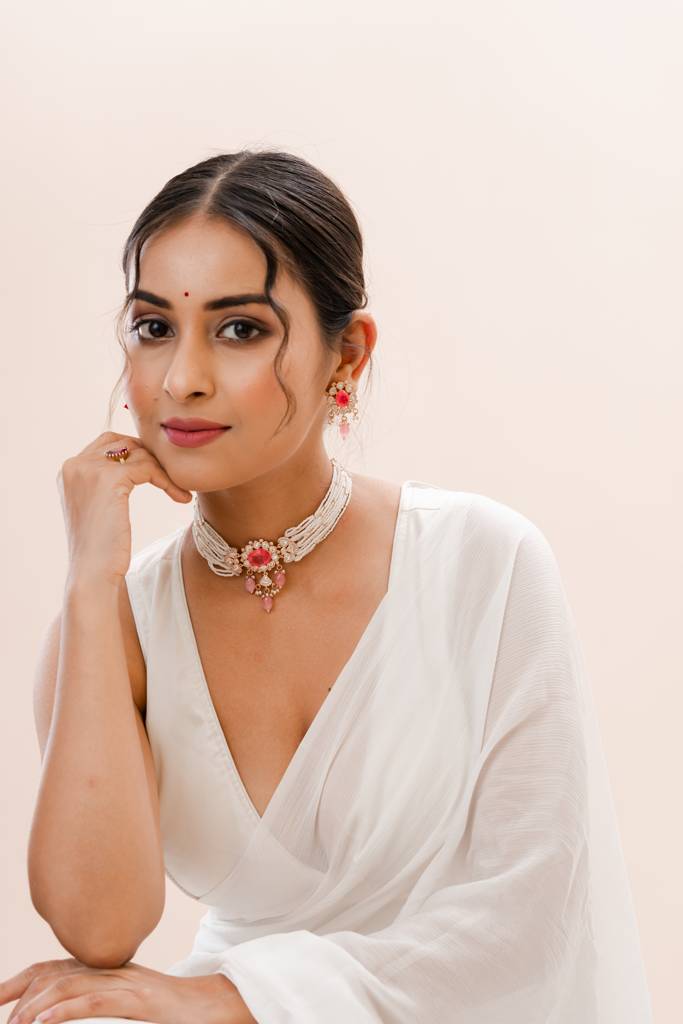 Hayat Kundan Choker Necklace : PA-17