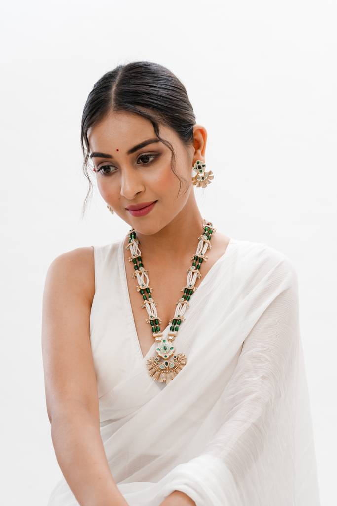 Keira Green Golden Necklace : PA-320