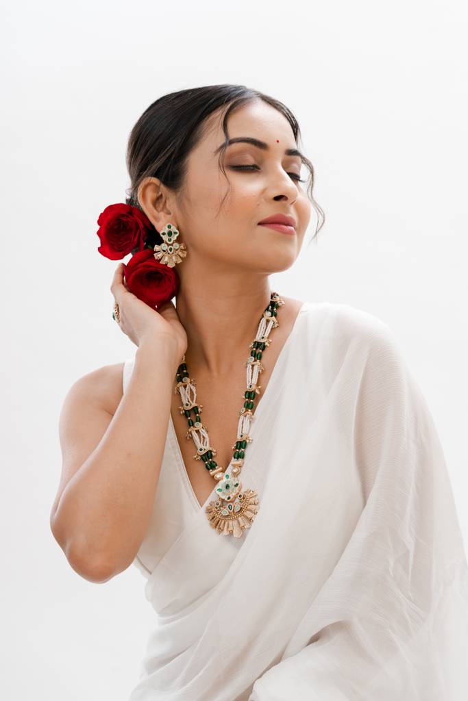 Keira Green Golden Necklace : PA-320