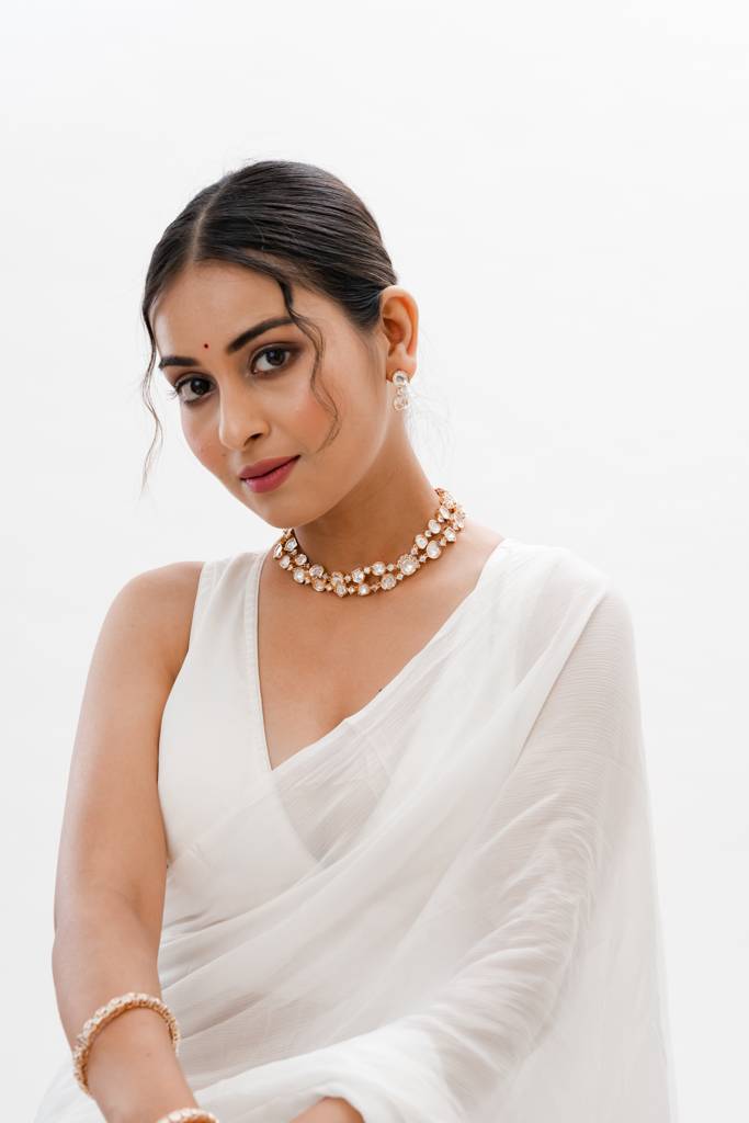 Aasia Double Layered Kundan Necklace : PK-158