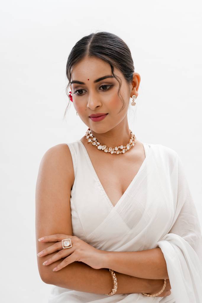 Aasia Double Layered Kundan Necklace : PK-158