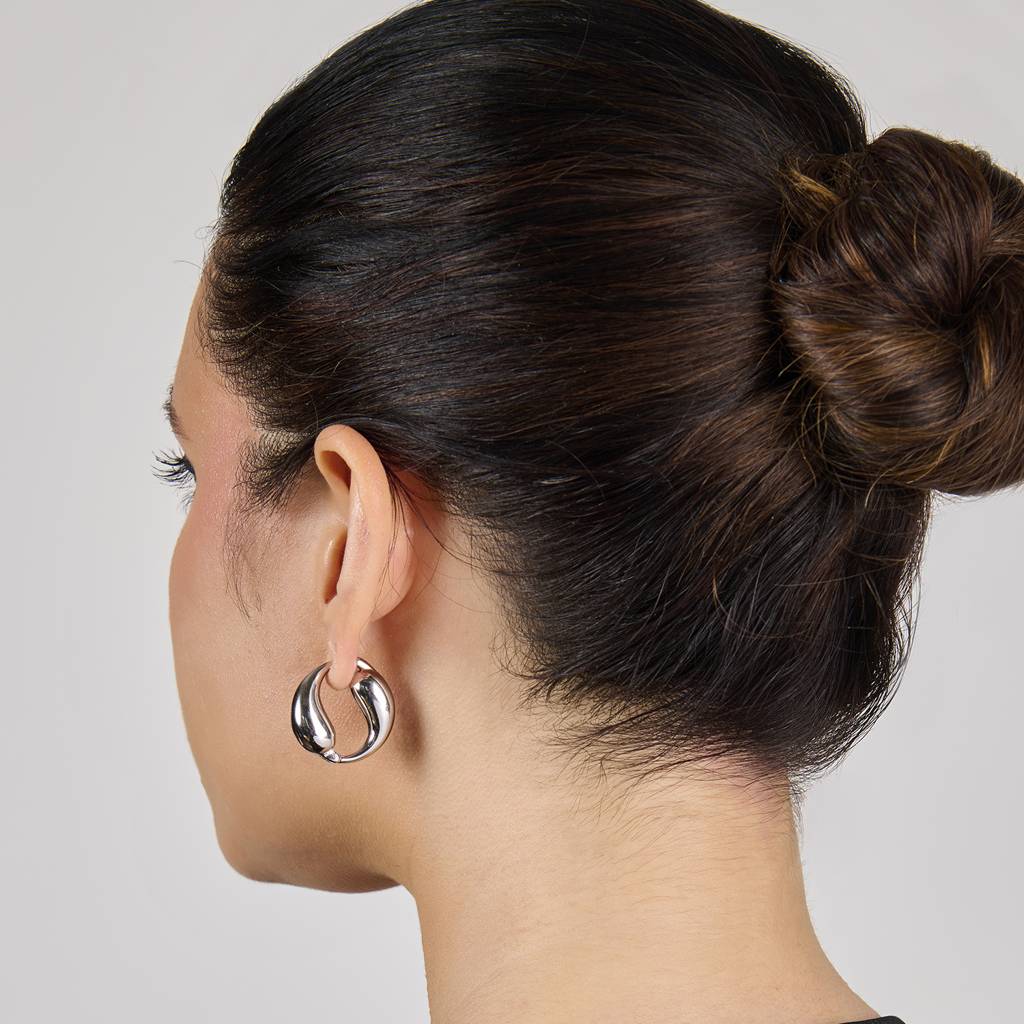 18K Plated Waterproof Antitarnish Yin-Yan Earring : AMG0624E524S