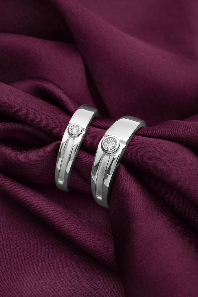 Silberry 925 Sterling Silver Young Love Couple Rings : CB26
