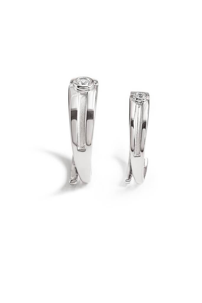 Silberry 925 Sterling Silver Young Love Couple Rings : CB26