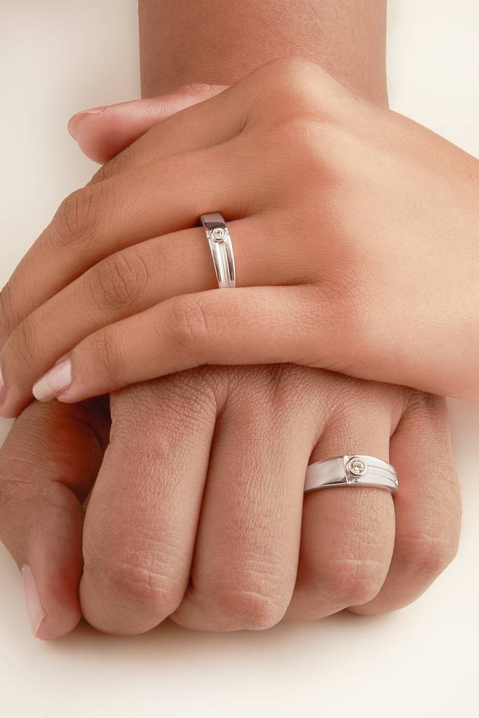 Silberry 925 Sterling Silver Young Love Couple Rings : CB26