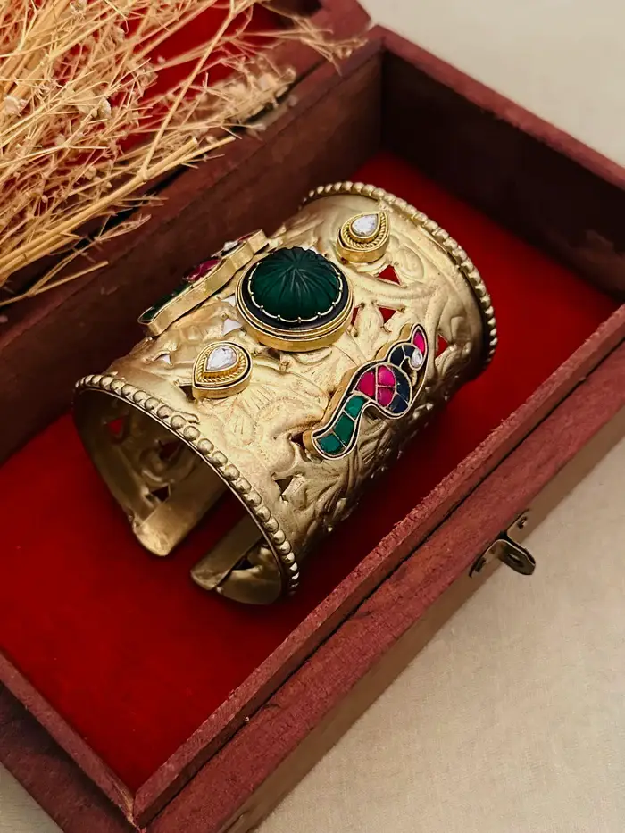 Multicolor Gold Plated Contemporary Bangles : CC-BRAC4M
